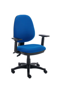 Versi 2 Lever Operator Chair with Adjustable Arms | Royal Blue