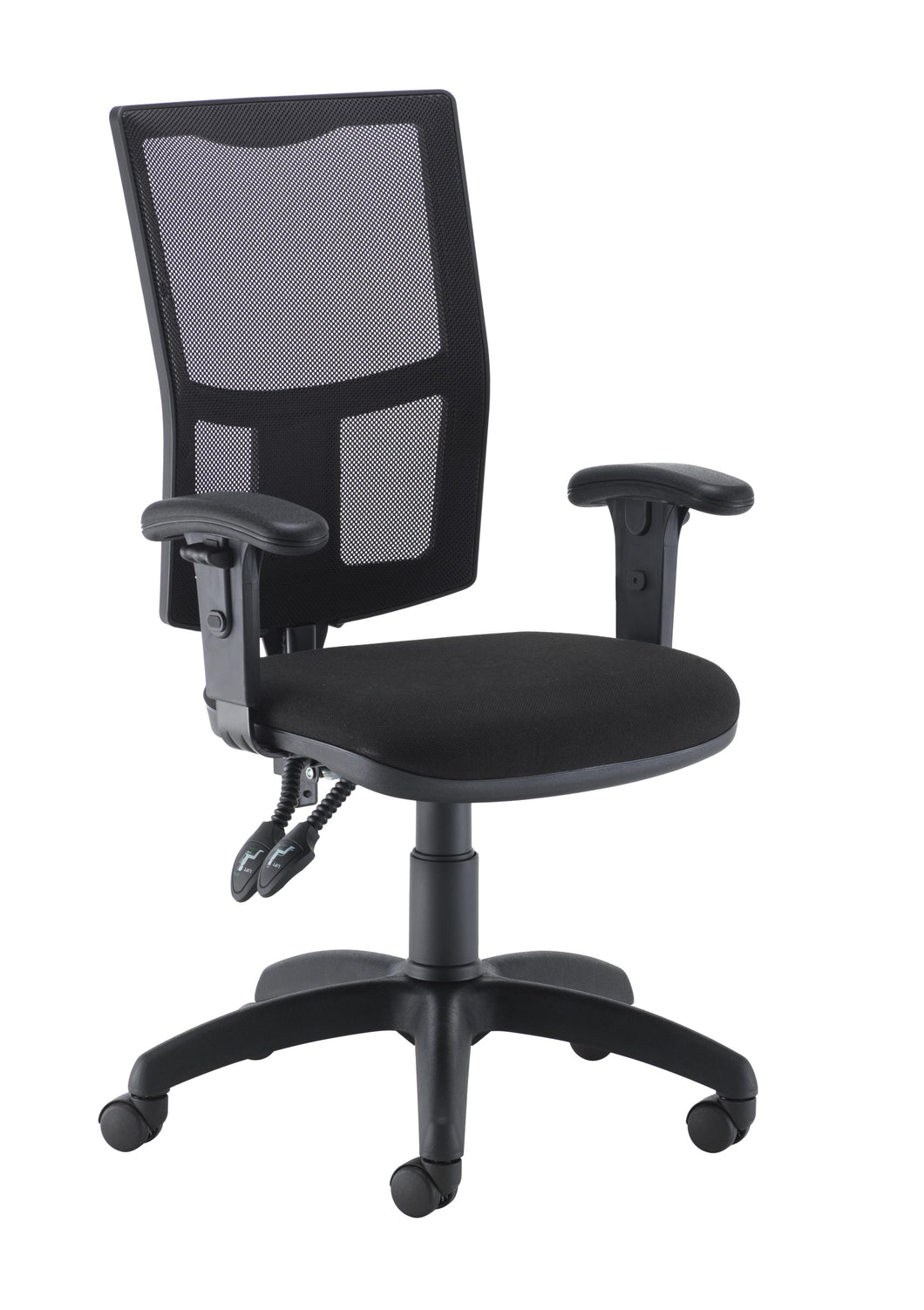 Calypso 2 Mesh Office Chair with Adjustable Arms | Black