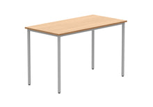 Load image into Gallery viewer, Office Rectangular Multi-Use Table | 1200X600 | Norwegian Beech/Silver