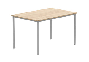 Office Rectangular Multi-Use Table | 1200X800 | Canadian Oak/Silver