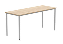 Load image into Gallery viewer, Office Rectangular Multi-Use Table | 1600X600 | Canadian Oak/Silver