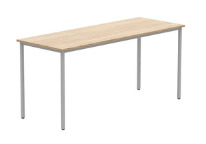Office Rectangular Multi-Use Table | 1600X600 | Canadian Oak/Silver