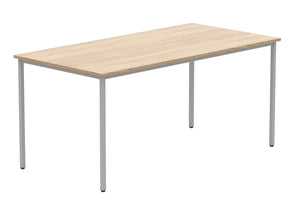 Office Rectangular Multi-Use Table | 1600X800 | Canadian Oak/Silver