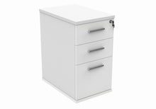 Load image into Gallery viewer, Desk High Office Storage Unit | 600 Deep | Arctic White