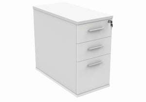 Desk High Office Storage Unit | 800 Deep | Arctic White