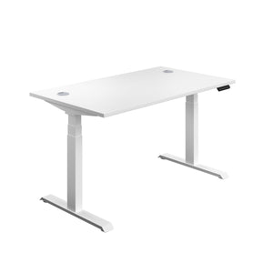 Economy Sit Stand Desk | 1600 X 800 | White/White