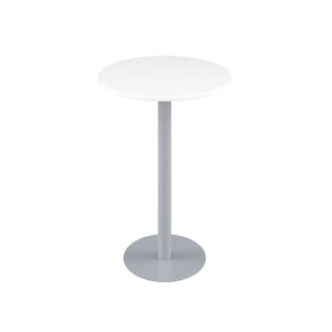 Contract Table High | 600mm | White/Silver