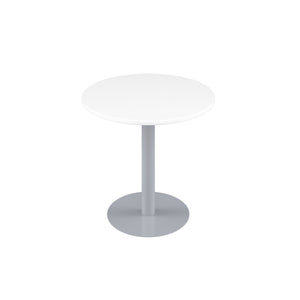 Contract Table Mid | 600mm | White/Silver