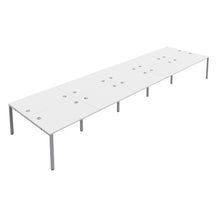 Load image into Gallery viewer, CB Bench with Cable Ports: 10 Person | 1400 X 800 | White/Silver