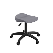 Load image into Gallery viewer, Titan Swivel Junior Stool with Plastic Base and Castors Size 5-6 | Charcoal/Black