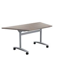 Load image into Gallery viewer, One Trapezoidal Tilting Table | 1600 X 800 | Grey Oak/Silver