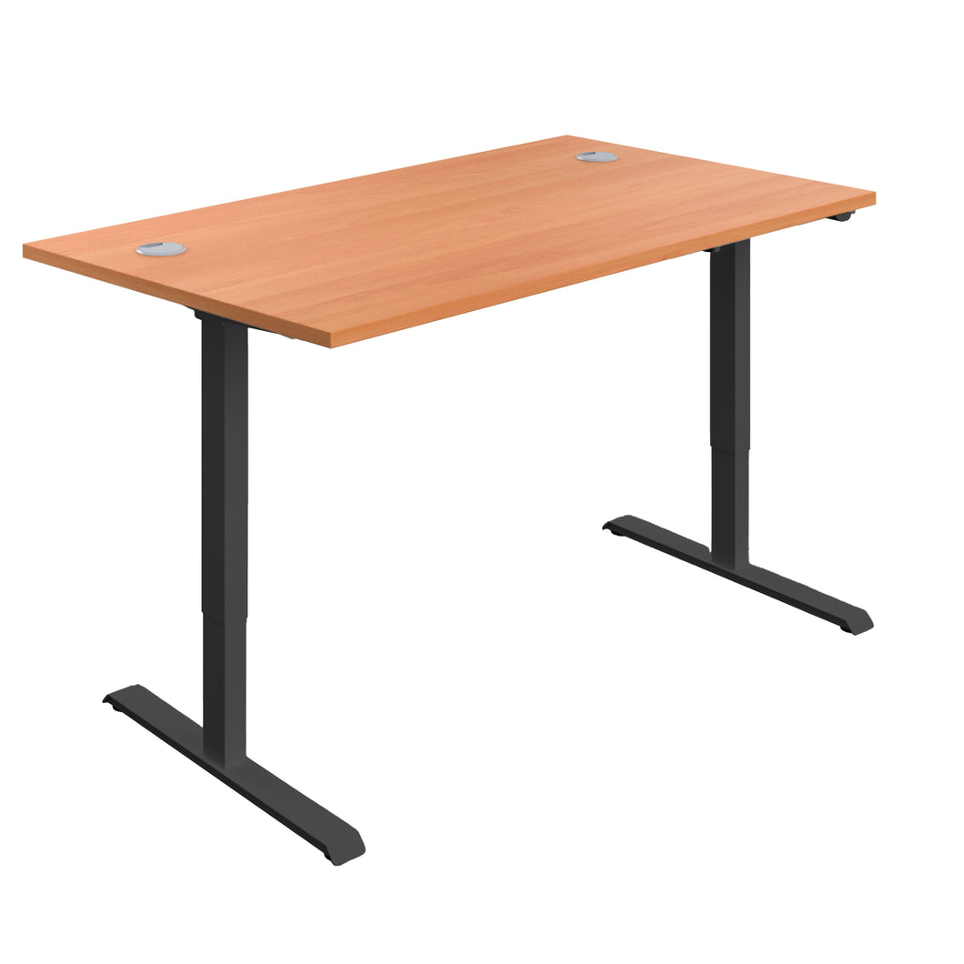 Economy Single Motor Sit Stand Desk | 1200 X 800 | Beech/Black