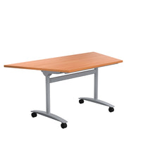 Load image into Gallery viewer, One Trapezoidal Tilting Table | 1600 X 800 | Beech/Silver