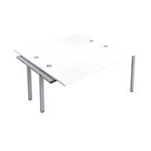 Load image into Gallery viewer, CB Bench Extension with Cable Ports: 2 Person | 1400 X 800 | White/Silver