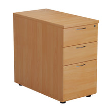 Load image into Gallery viewer, Essentials Desk High 3 Drawer Pedestal | 800 Deep | Beech