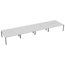 Load image into Gallery viewer, CB Bench with Cut Out: 8 Person | 1200 X 800 | White/Silver