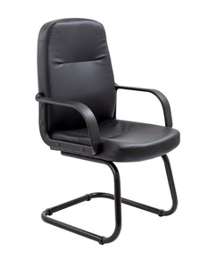 Canasta Visitor Chair | Black PU