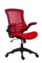 Load image into Gallery viewer, Marlos Mesh Back Office Chair With Folding Arms | Red