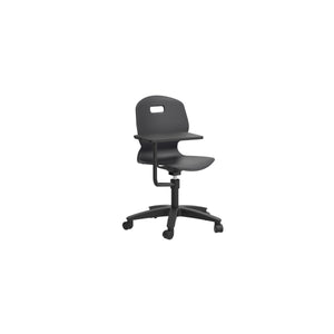 Arc Swivel Chair With Arm Tablet | Anthracite