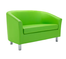 Load image into Gallery viewer, Tub Sofa with Metal Feet | Lime PU