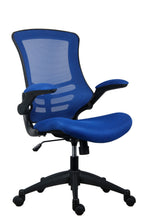 Load image into Gallery viewer, Marlos Mesh Back Office Chair With Folding Arms | Blue