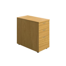 Load image into Gallery viewer, Essentials Desk High 3 Drawer Pedestal | 800 Deep | Nova Oak