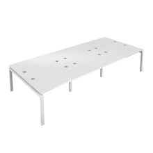 Load image into Gallery viewer, Telescopic Bench with Cable Ports: 6 Person | 1600 X 600 | White/White