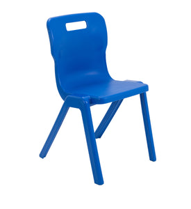 Titan Antibacterial One Piece Chair | Size 6 | Blue