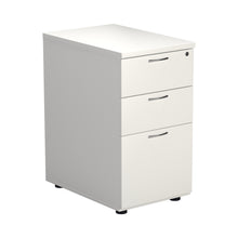 Load image into Gallery viewer, Essentials Desk High 3 Drawer Pedestal | 600 Deep | White