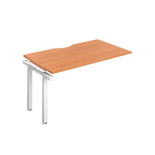 Load image into Gallery viewer, Telescopic Bench Extension with Cut Out: 1 Person | 1400 X 800 | Beech/White