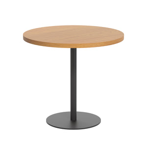 Contract Table Mid | 800mm | Nova Oak/Black